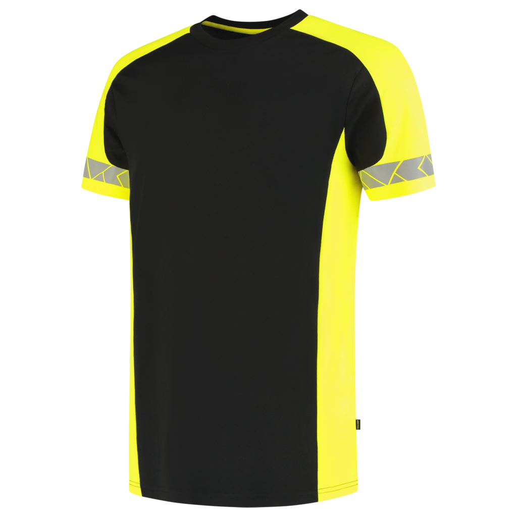 Tricorp T-shirt Reflective Redefined Black-Fluor Yellow