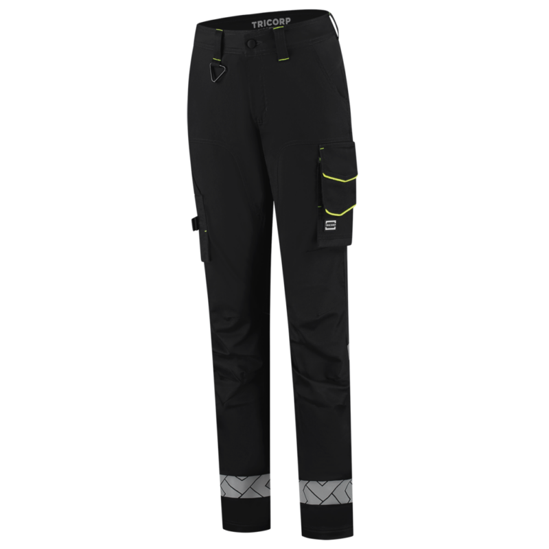 Tricorp Werkbroek Functional Stretch Reflective Redefined Dames Black-Fluor Yellow