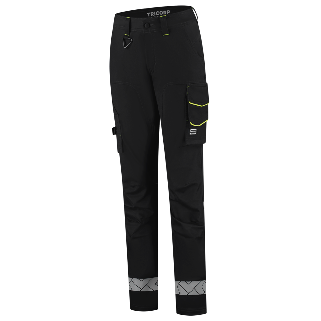 Tricorp Werkbroek Functional Stretch Reflective Redefined Dames Black-Fluor Yellow