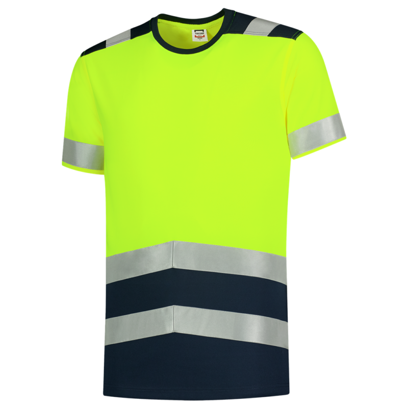 Tricorp T-shirt High Vis Bicolor Fluor Yellow-Ink