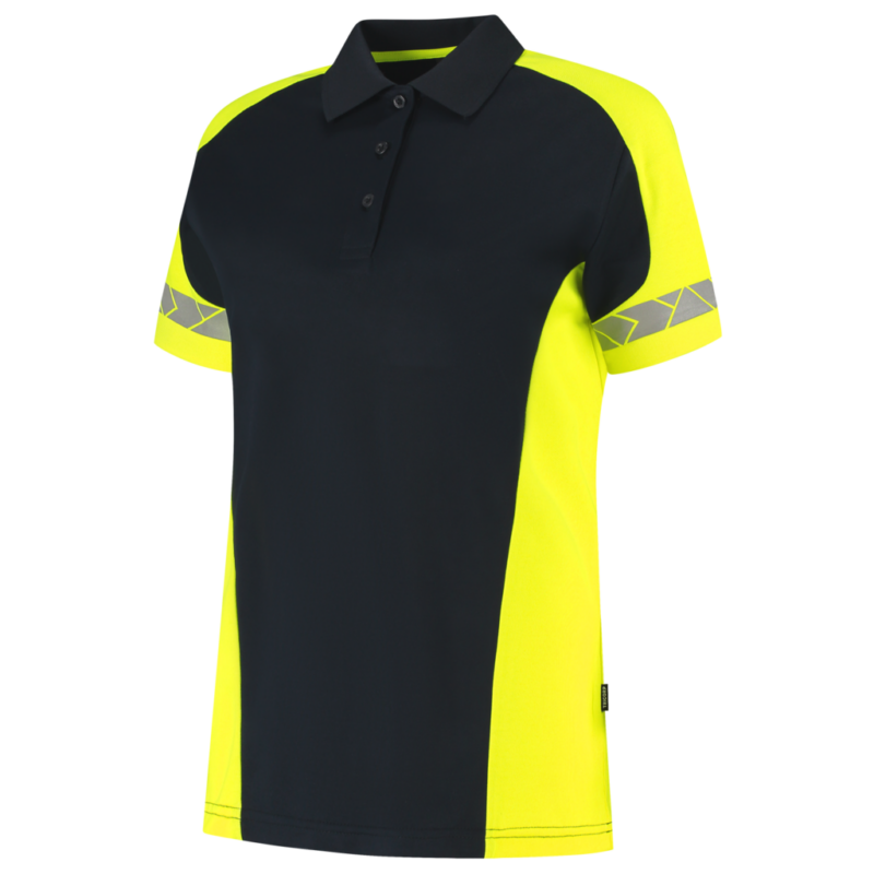 Tricorp Poloshirt Reflective Redefined Dames Ink-Fluor Yellow