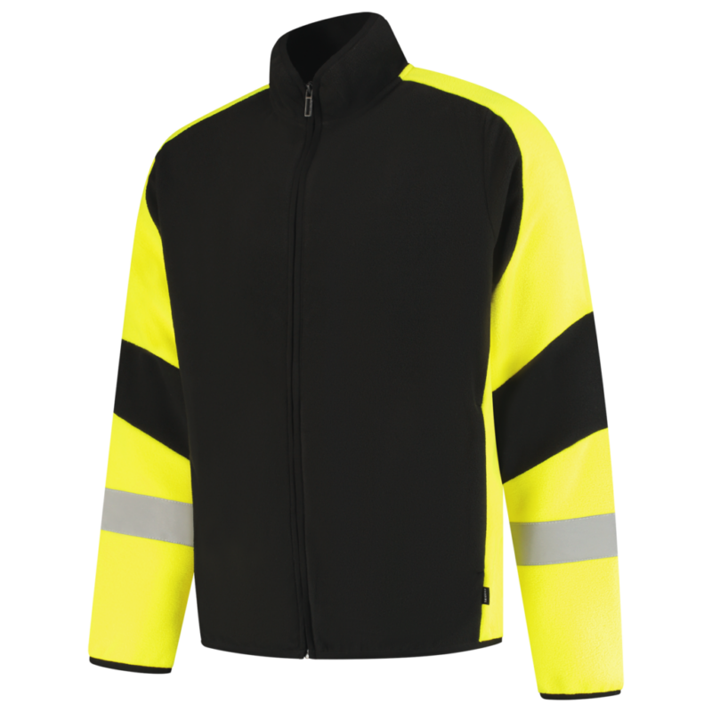 Tricorp Fleecejack Reflective Redefined Black-Fluor Yellow