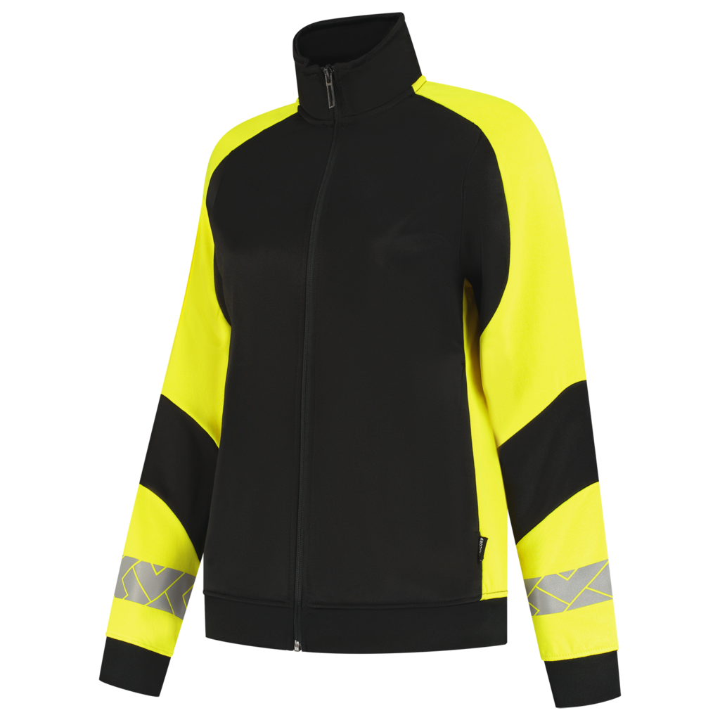 Tricorp Sweatvest Reflective Redefined Dames Black-Fluor Yellow