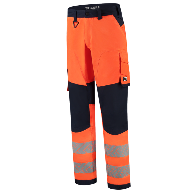 Tricorp Werkbroek Funct. Stretch High Vis Redefined Knieversterking Fluor Orange-Ink