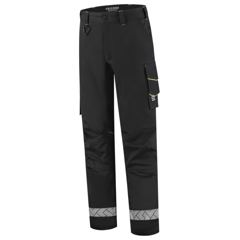 Tricorp Werkbroek 2-Way Stretch Reflective Redefined Black-Fluor Yellow
