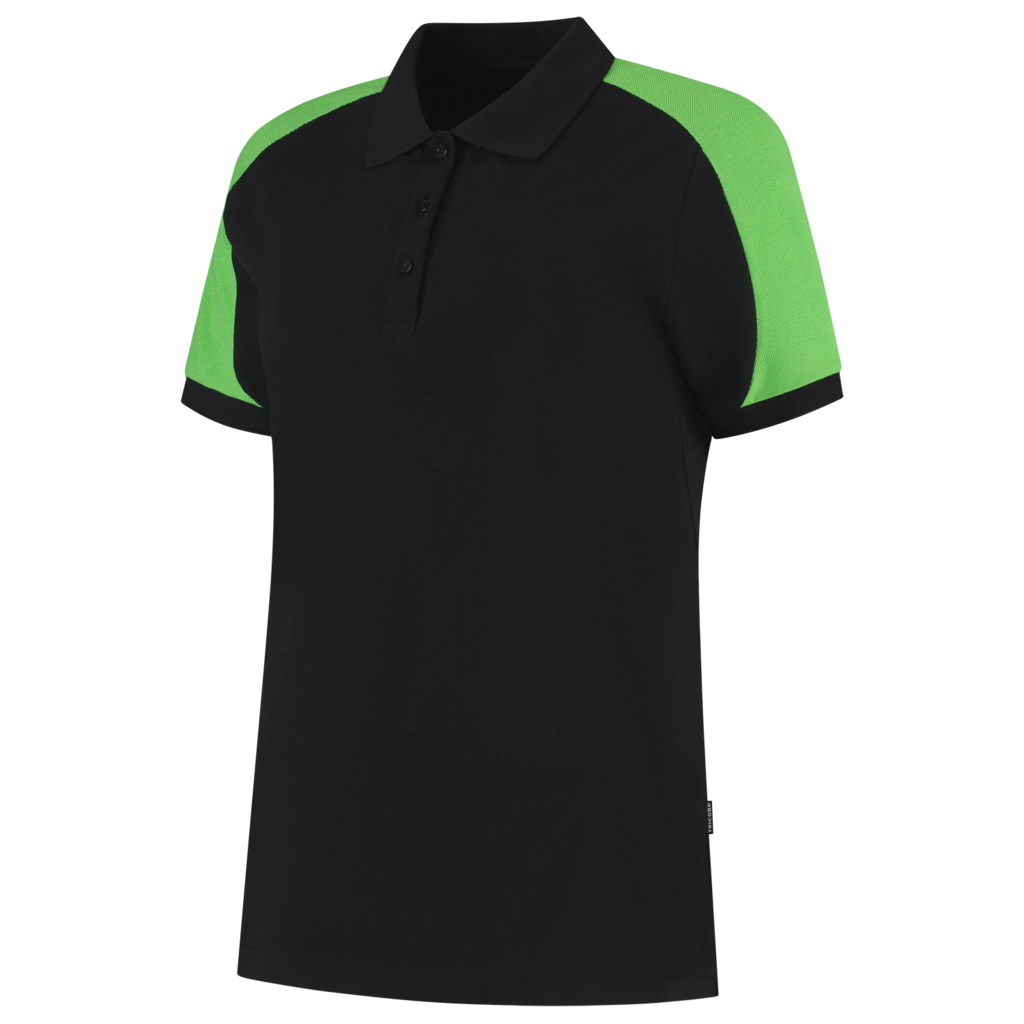 Tricorp Poloshirt Bicolor Redefined Dames Black-Lime