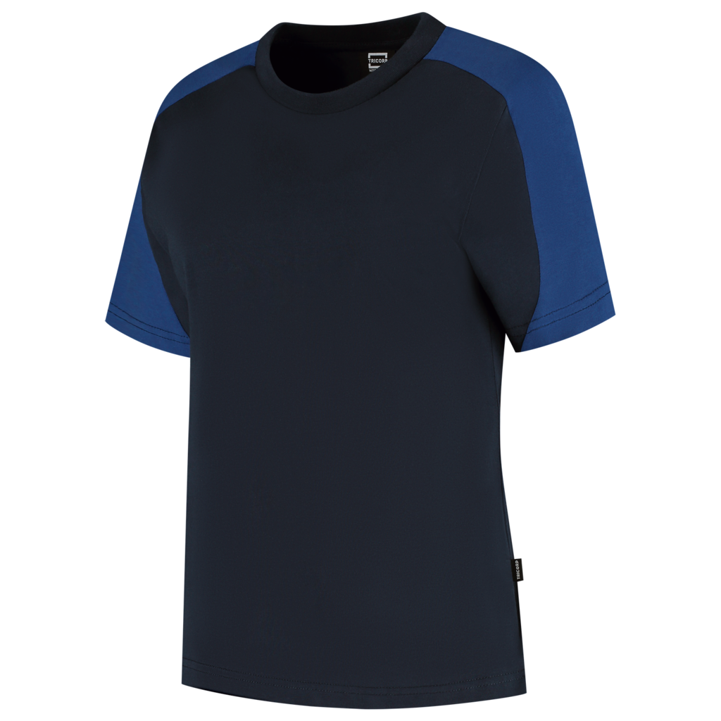 Tricorp T-shirt Bicolor Redefined Dames Ink-Royal Blue