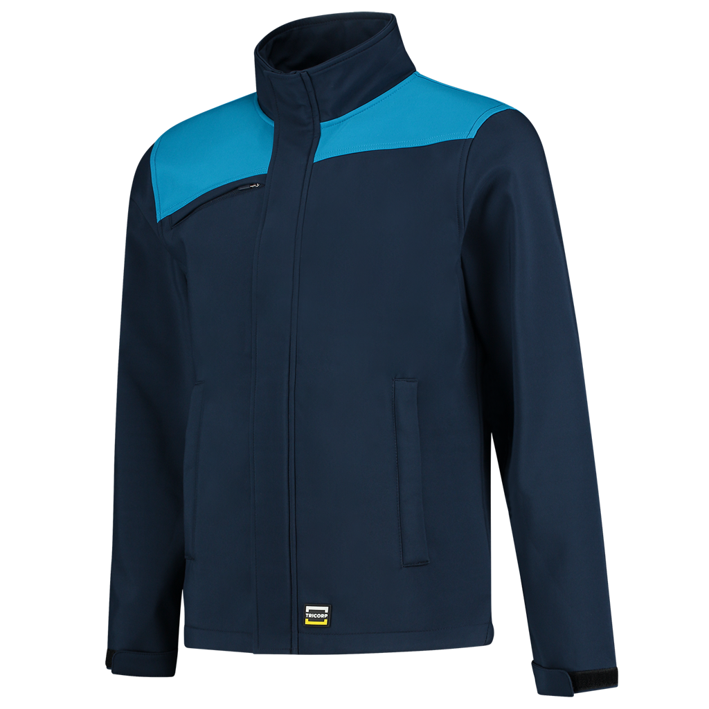Tricorp Softshell Bicolor Naden Ink-Turquoise