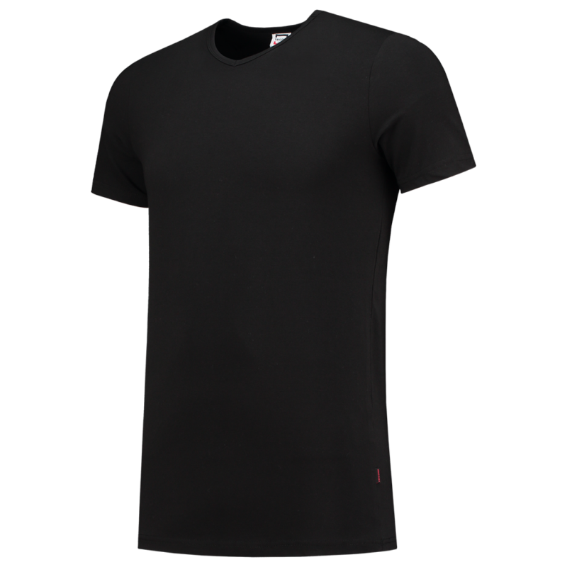 Tricorp T-shirt Elastaan Fitted V Hals Black