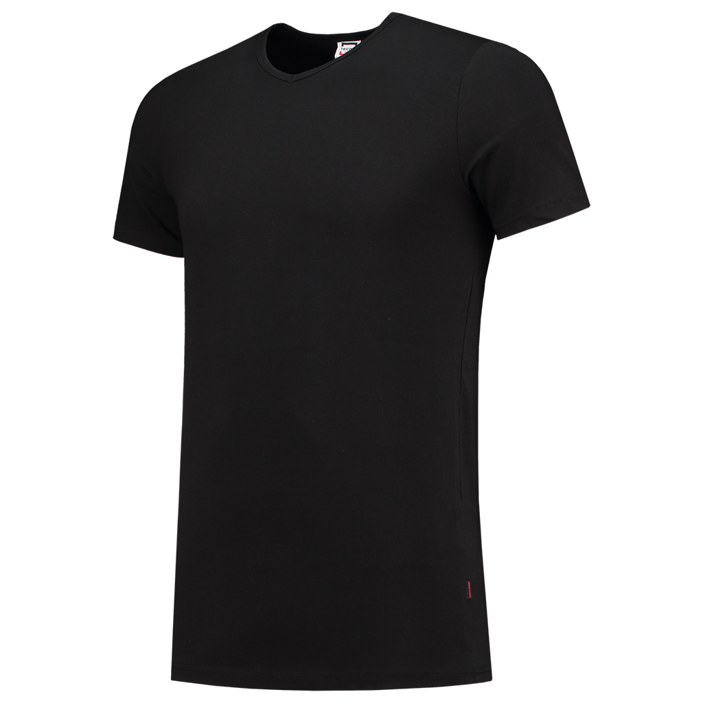 Tricorp T-shirt Elastaan Fitted V Hals Black
