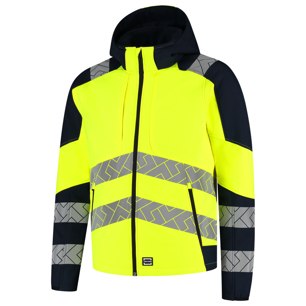 Tricorp Softshell Capuchon High Vis Redefined Fluor Yellow-Ink