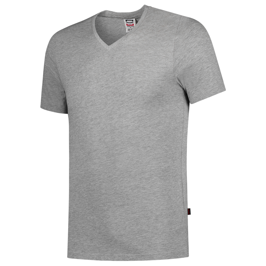 Tricorp T-shirt V Hals Fitted Grey Melange