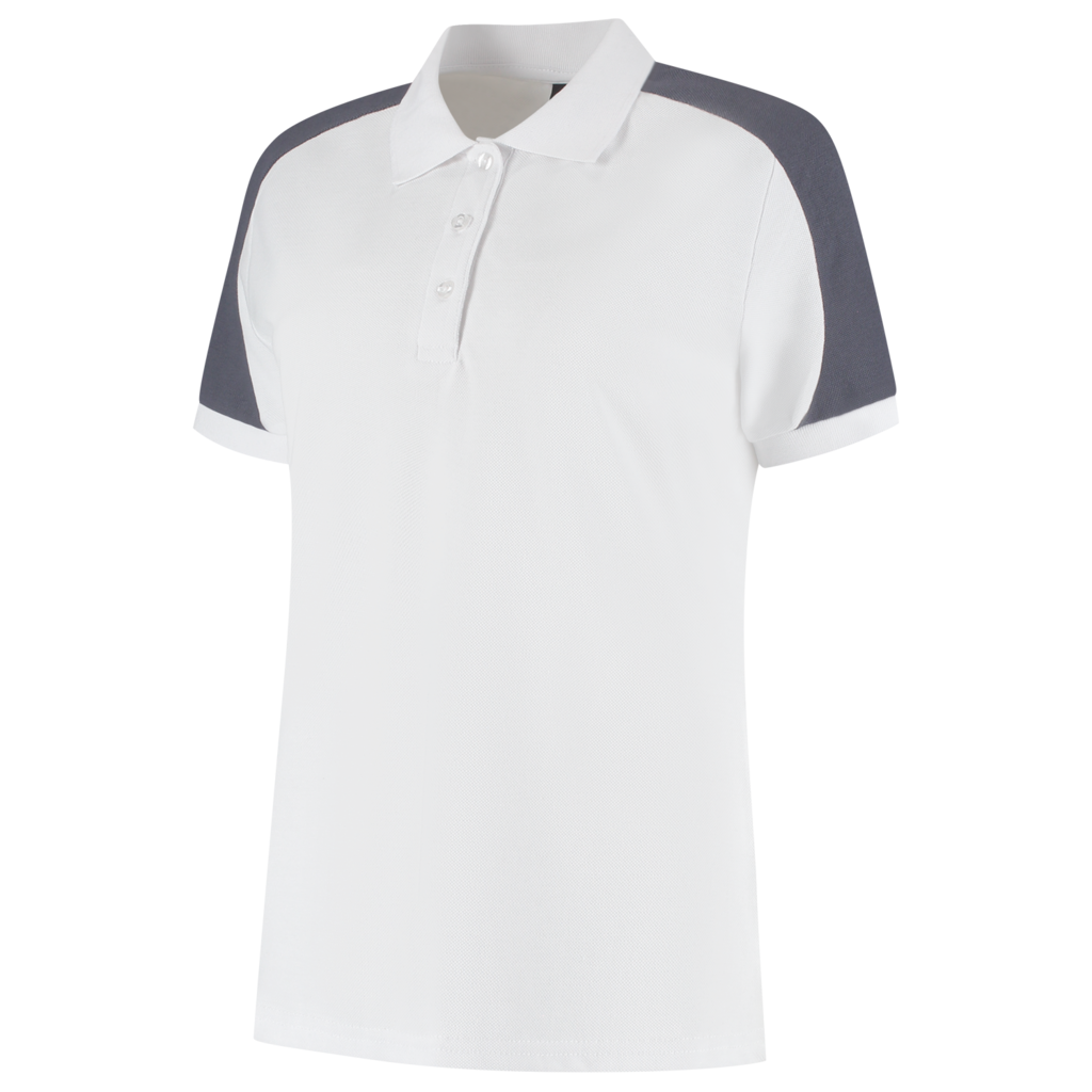 Tricorp Poloshirt Bicolor Redefined Dames White-Anthracite