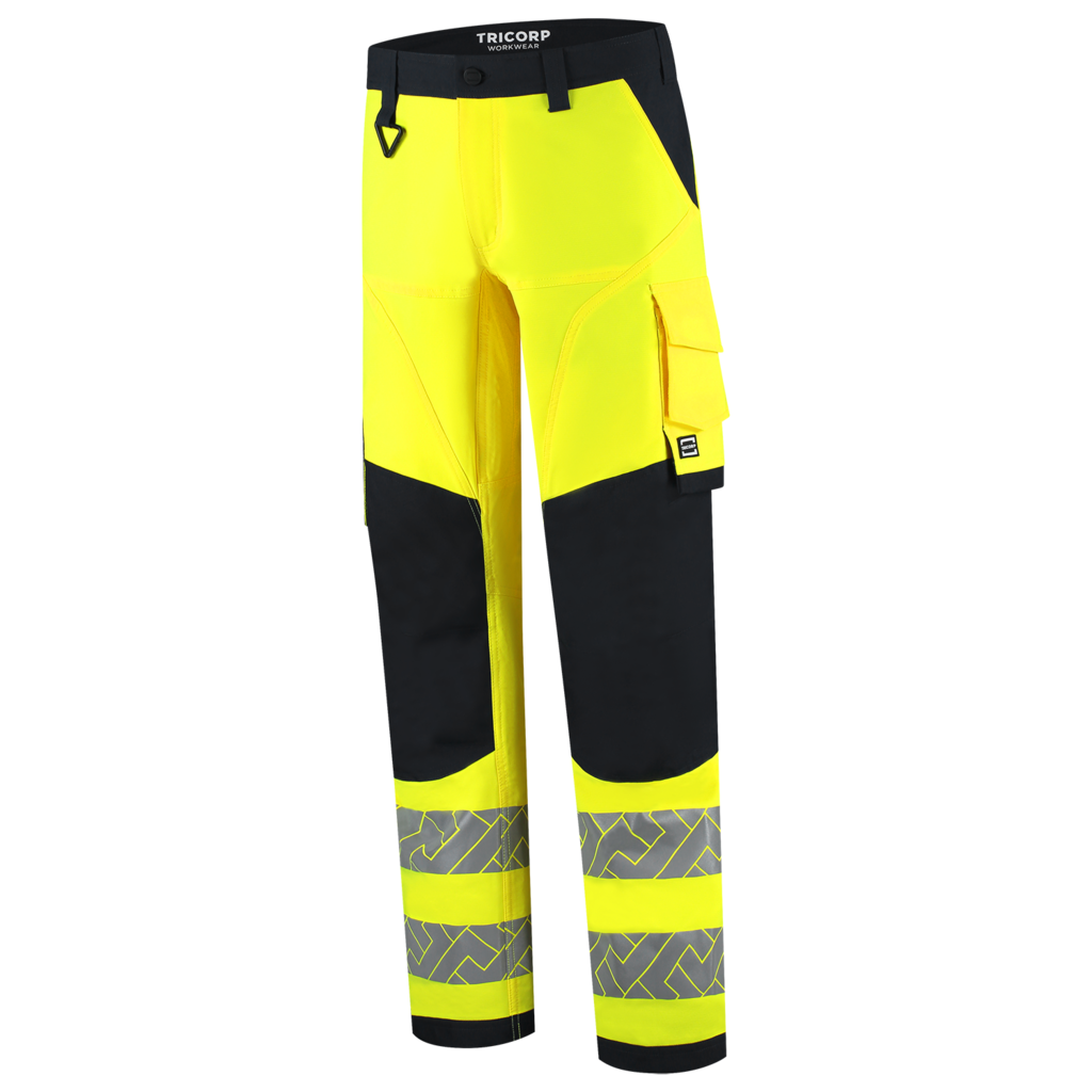 Tricorp Werkbroek 4-Way Stretch High Vis Redefined Knieversterking Fluor Yellow-Ink