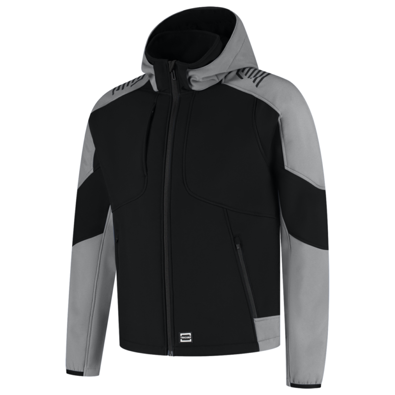 Tricorp Softshell Capuchon Bicolor Redefined Black-Grey