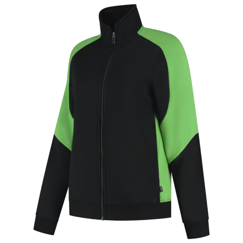 Tricorp Sweatvest Bicolor Redefined Dames Black-Lime