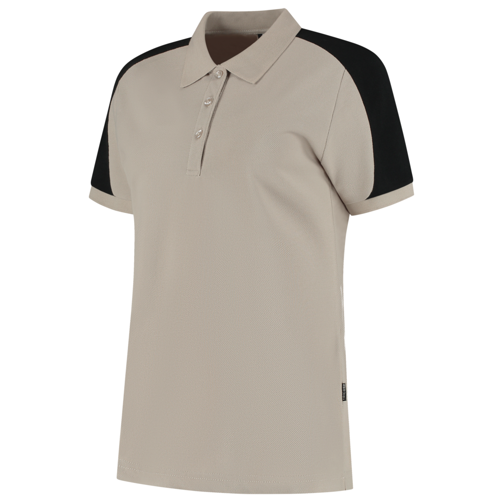 Tricorp Poloshirt Bicolor Redefined Dames Sand-Black