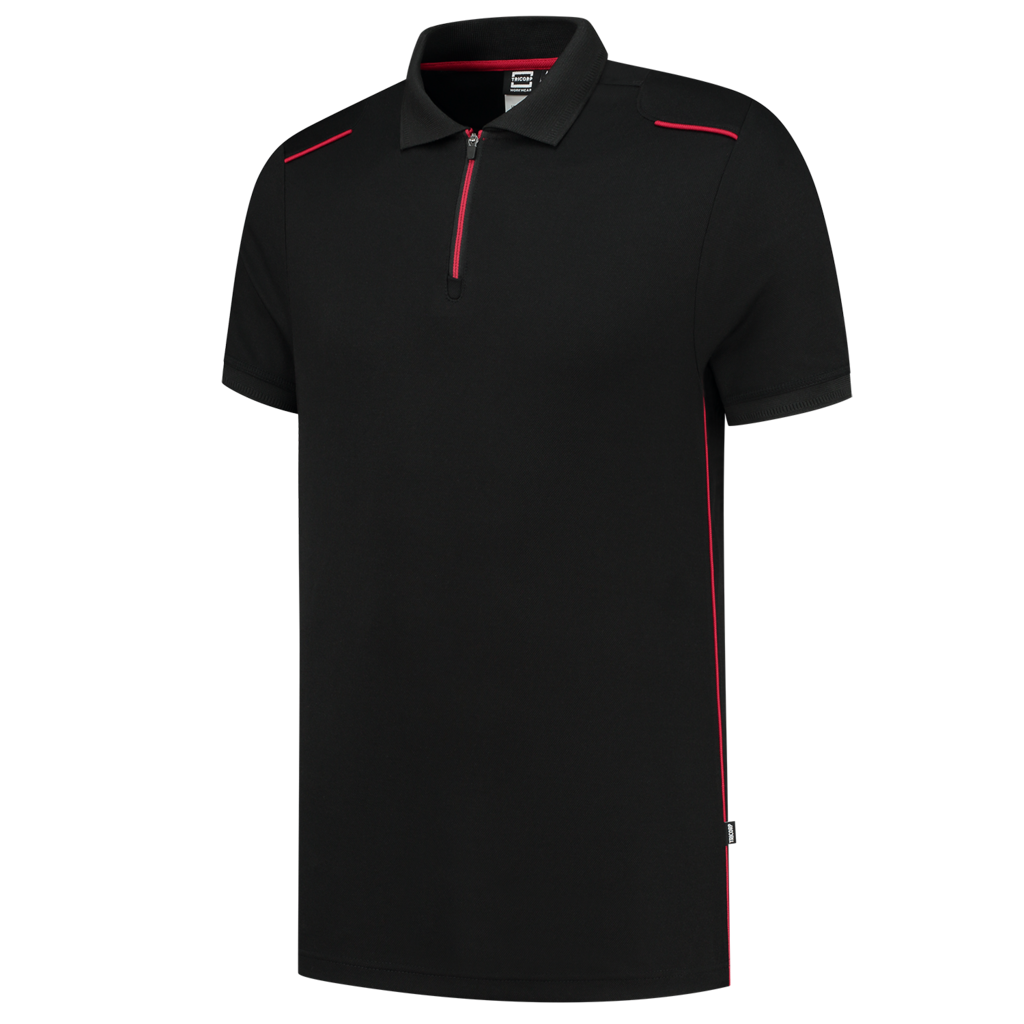 Tricorp Poloshirt Accent Black-Red