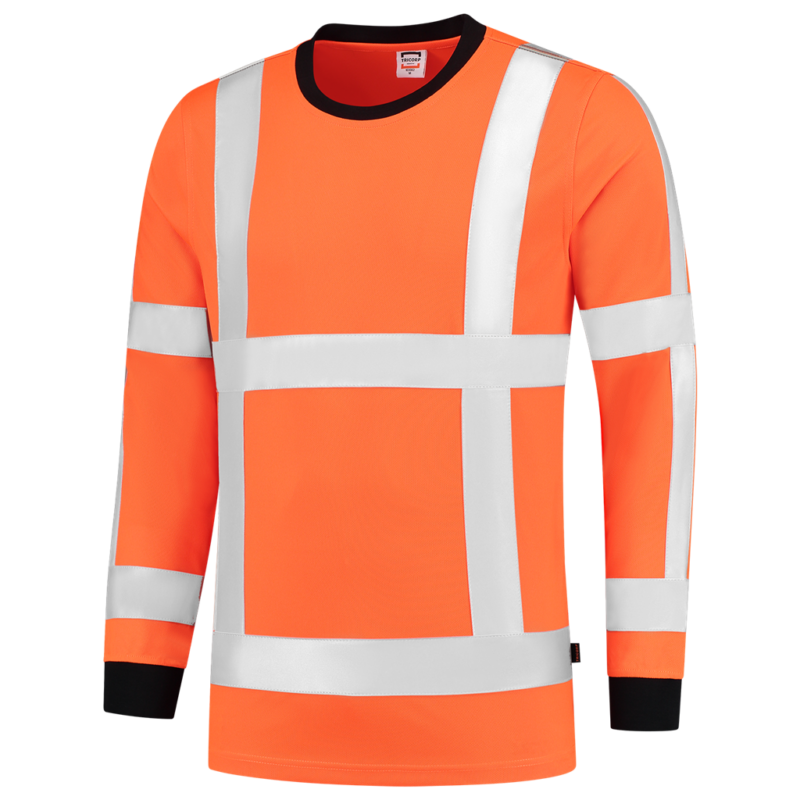 Tricorp T-shirt RWS Birdseye Lange Mouw Fluor Orange