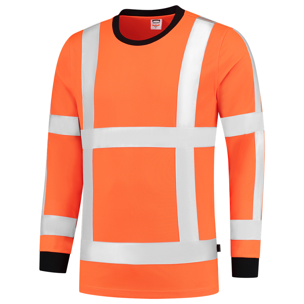 Tricorp T-shirt RWS Birdseye Lange Mouw Fluor Orange
