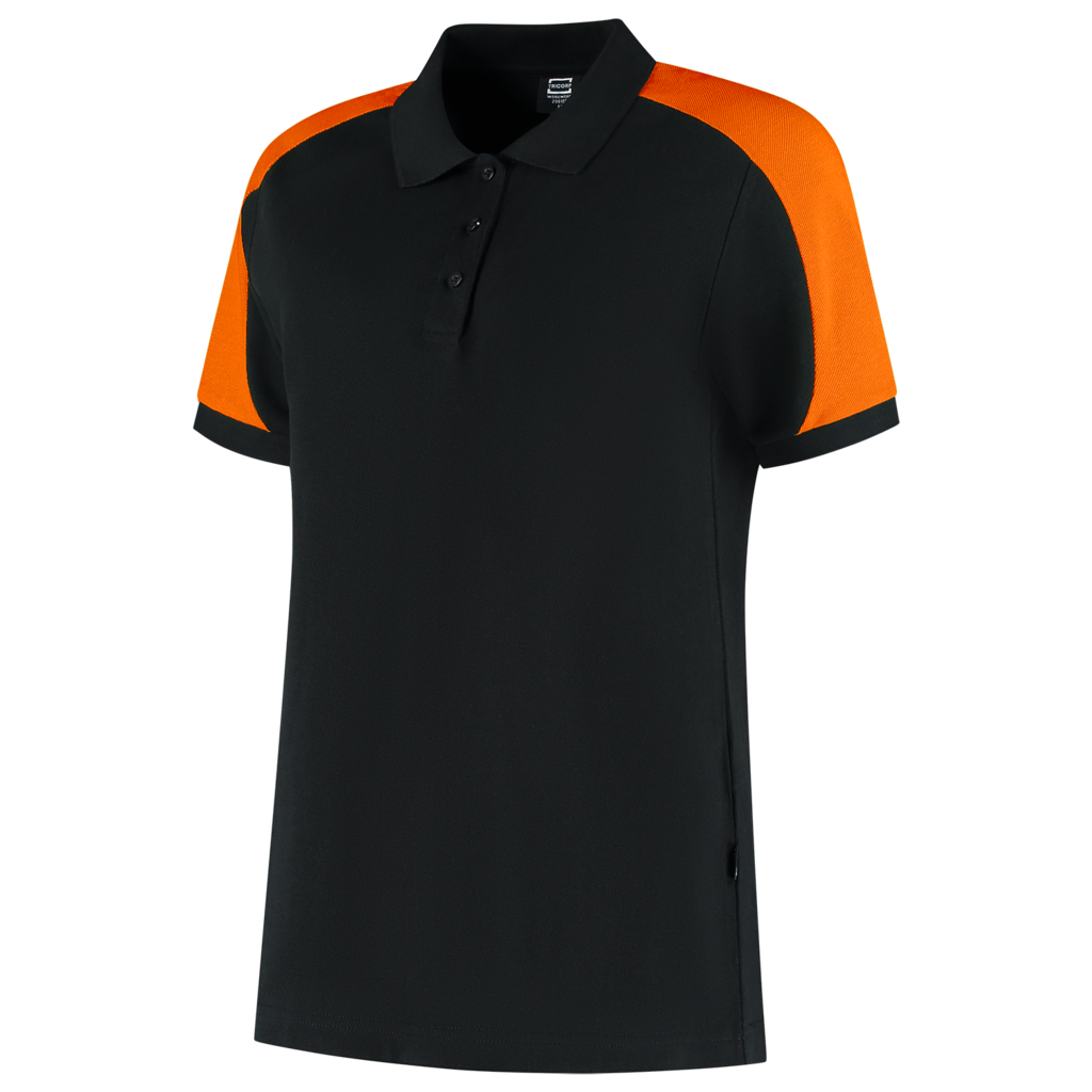 Tricorp Poloshirt Bicolor Redefined Dames Black-Orange