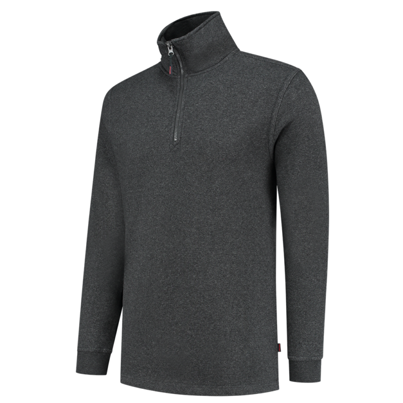 Tricorp Sweater Ritskraag Anthracite Melange