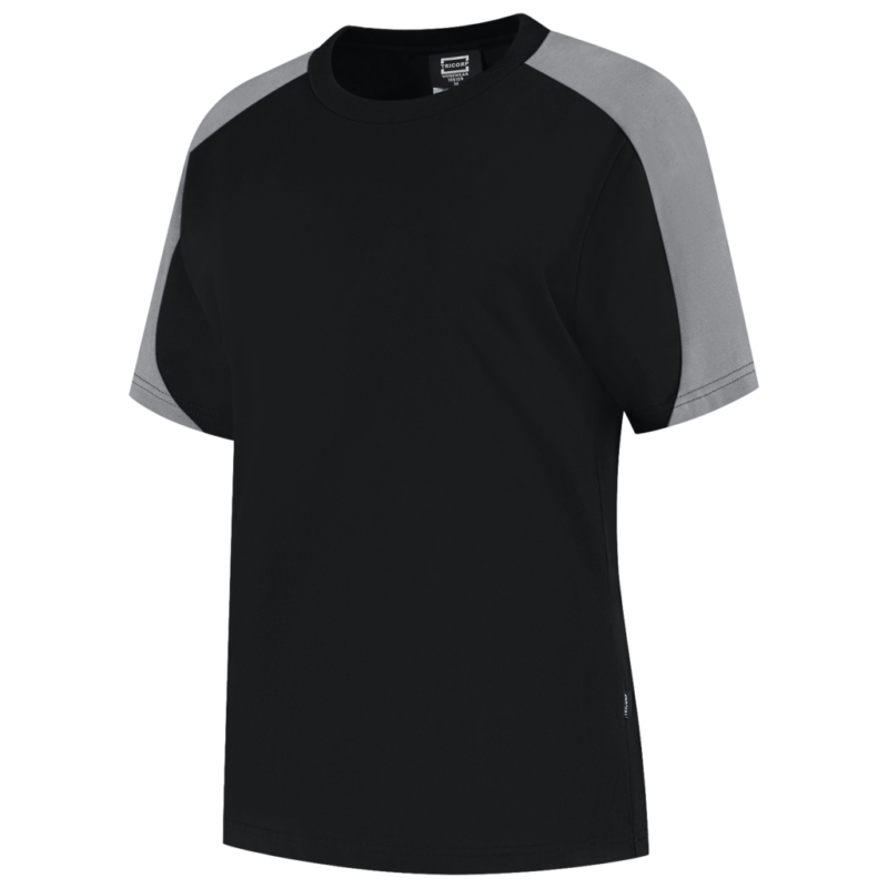 Tricorp T-shirt Bicolor Redefined Dames Black-Grey