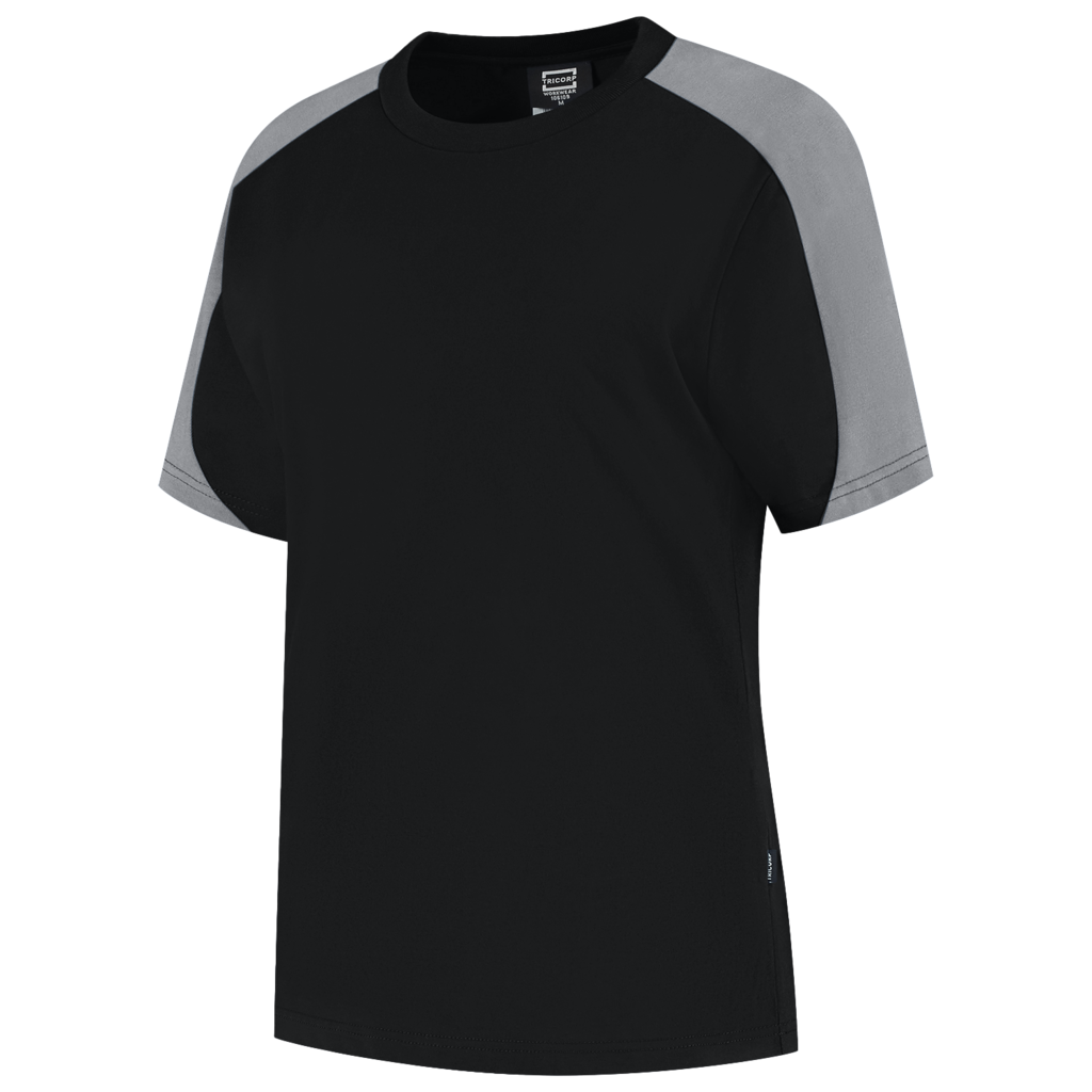 Tricorp T-shirt Bicolor Redefined Dames Black-Grey