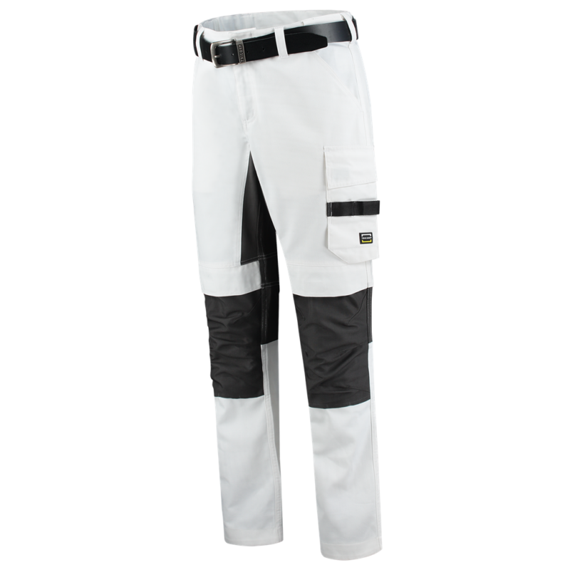 Tricorp Schildersbroek Twill Cordura Stretch White-Dark Grey