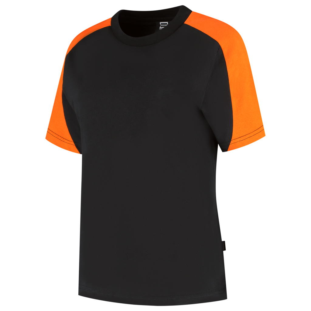 Tricorp T-shirt Bicolor Redefined Dames Black-Orange