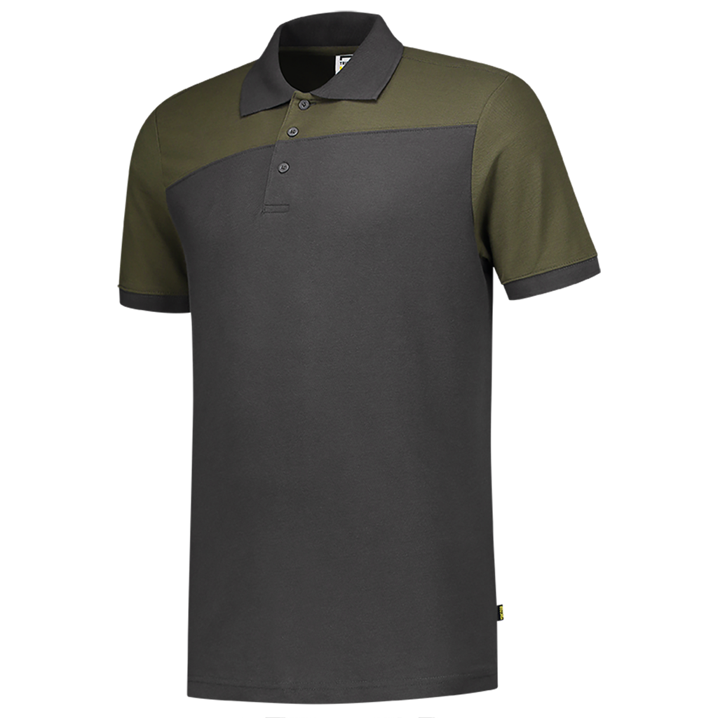 Tricorp Poloshirt Bicolor Naden Dark Grey-Army