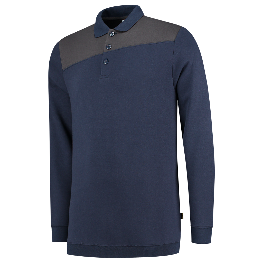 Tricorp Polosweater Bicolor Naden Ink-Dark Grey