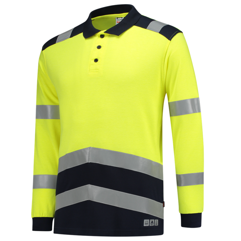 Tricorp Poloshirt Multinorm Bicolor Fluor Yellow-Ink