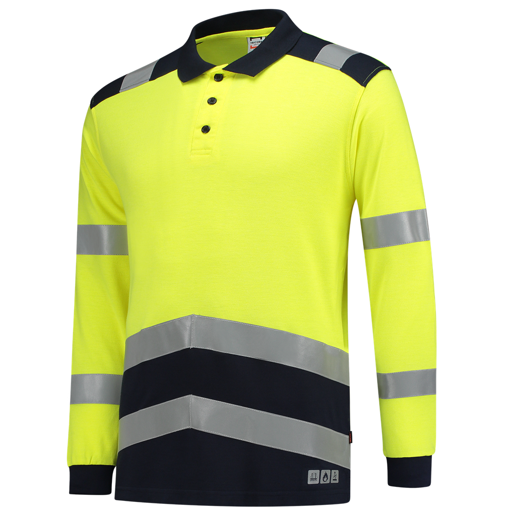 Tricorp Poloshirt Multinorm Bicolor Fluor Yellow-Ink