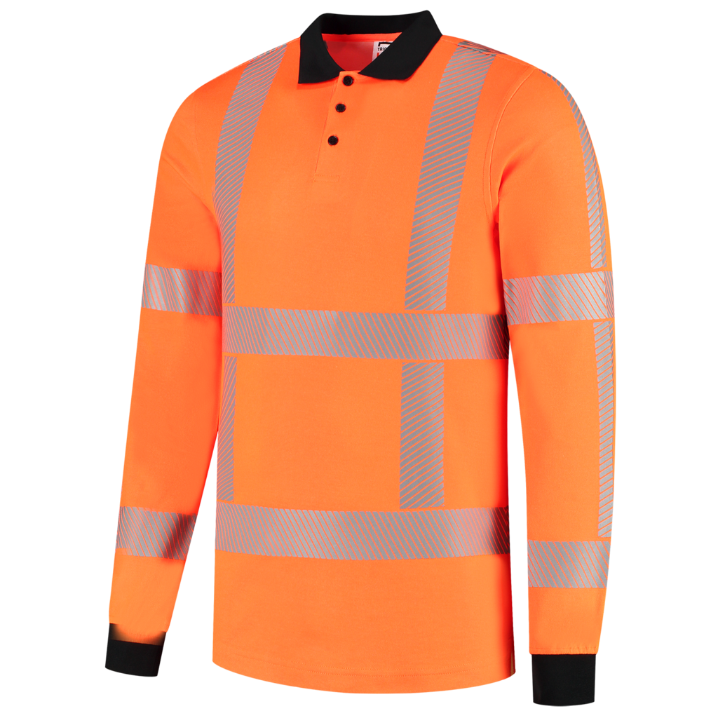 Tricorp Poloshirt RWS Revisible Lange Mouw Fluor Orange