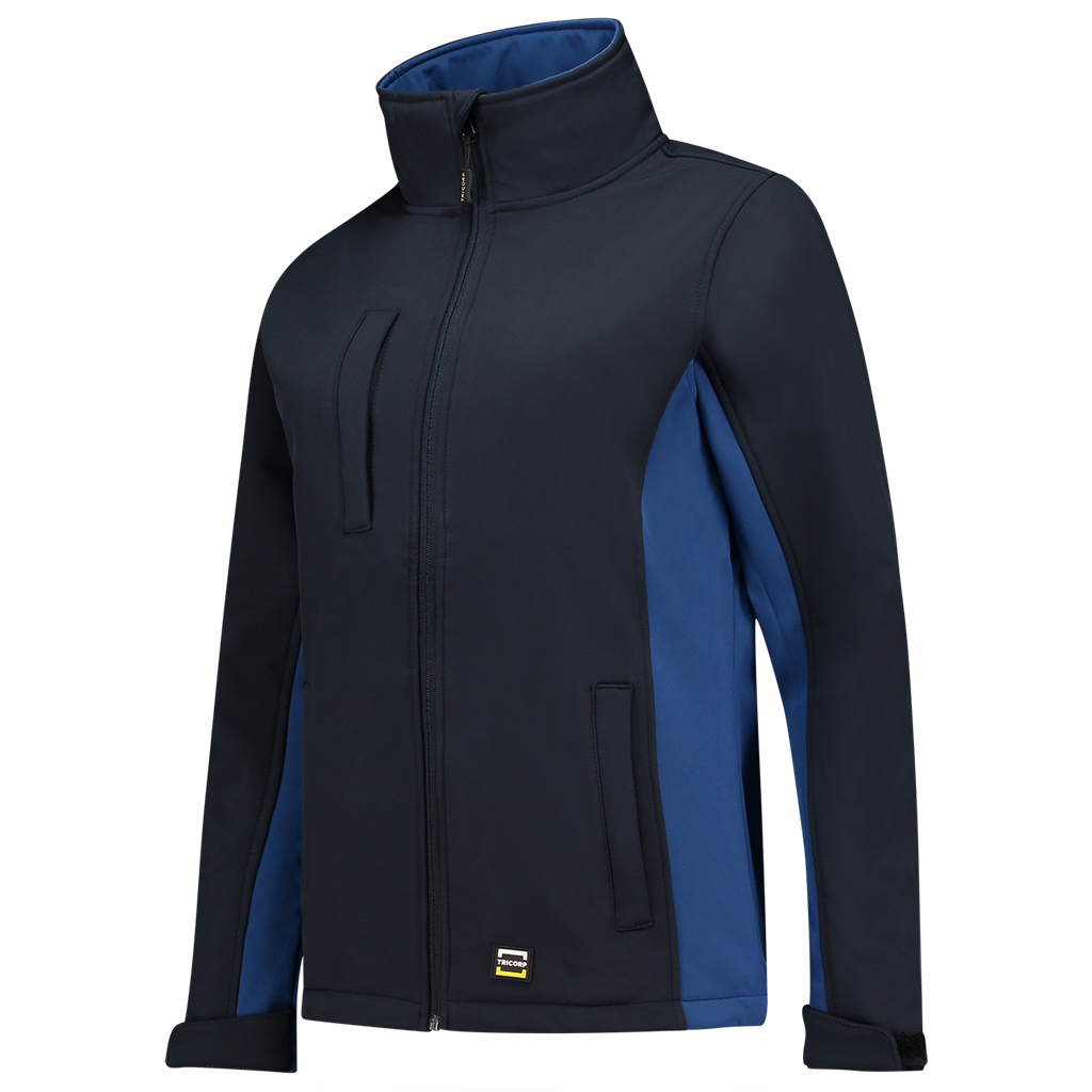 Tricorp Softshell Bicolor Dames Navy-Royal Blue