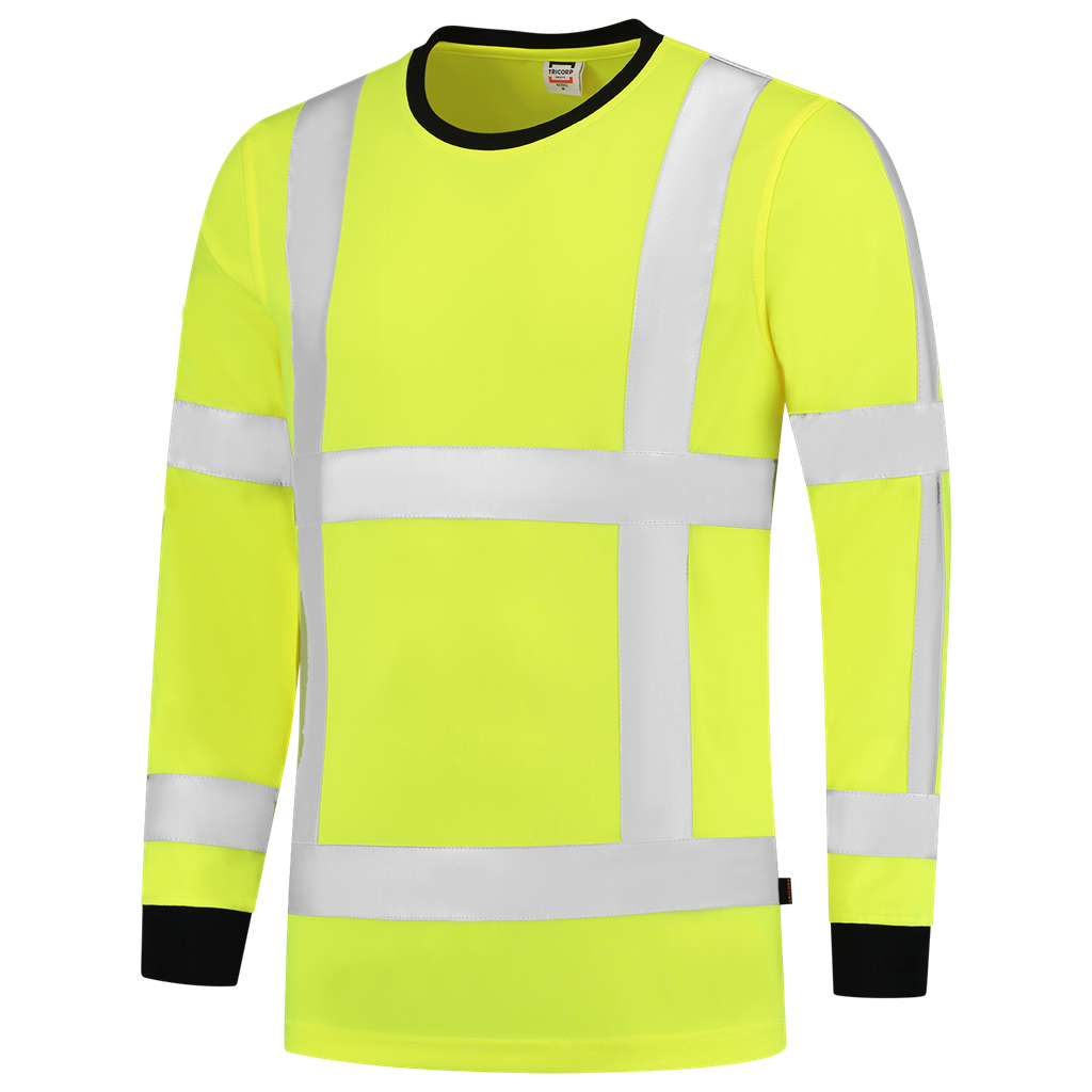 Tricorp T-shirt RWS Birdseye Lange Mouw Fluor Yellow