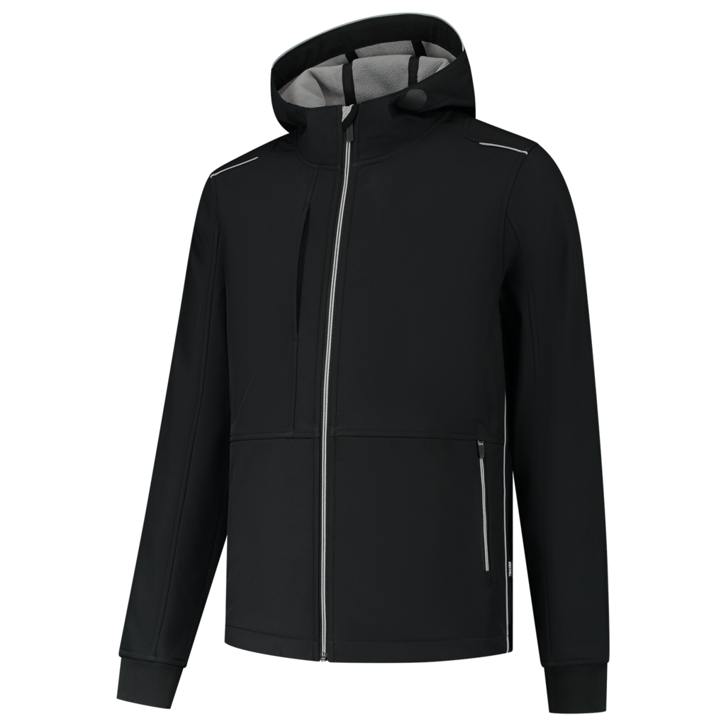 Tricorp Softshell Capuchon Accent Black-Grey