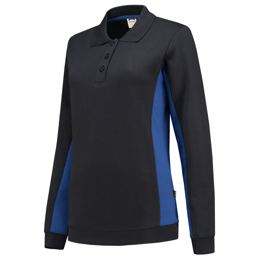 Tricorp Polosweater Bicolor Dames Navy-Royal Blue