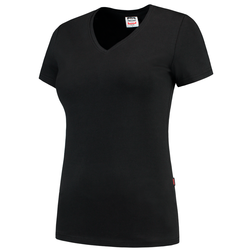 Tricorp T-shirt V Hals Fitted Dames Black