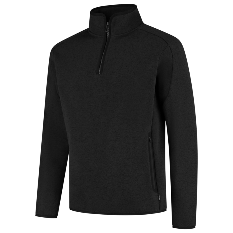 Tricorp Knitted Fleecejack 1/4 Zip Redefined Black