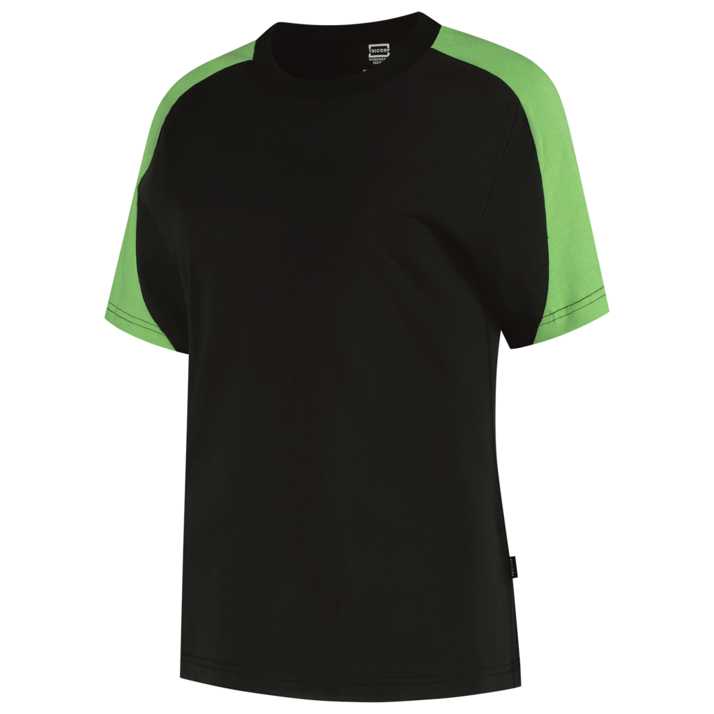Tricorp T-shirt Bicolor Redefined Dames Black-Lime