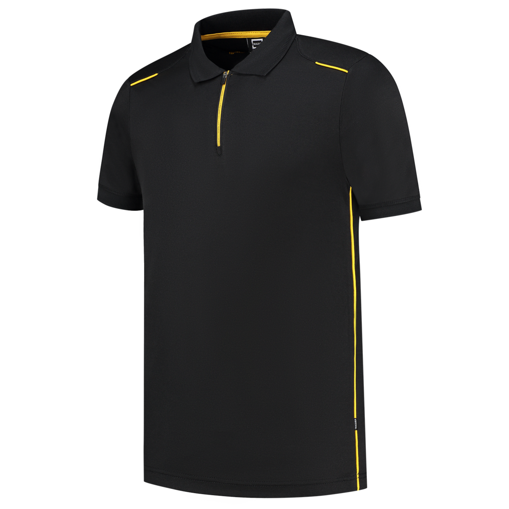 Tricorp Poloshirt Accent Black-Yellow