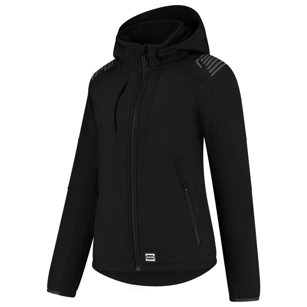 Tricorp Softshell Capuchon Luxe Redefined Dames Black