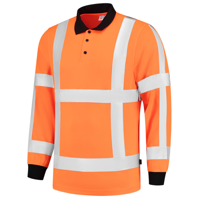 Tricorp Poloshirt RWS Birdseye Lange Mouw Fluor Orange