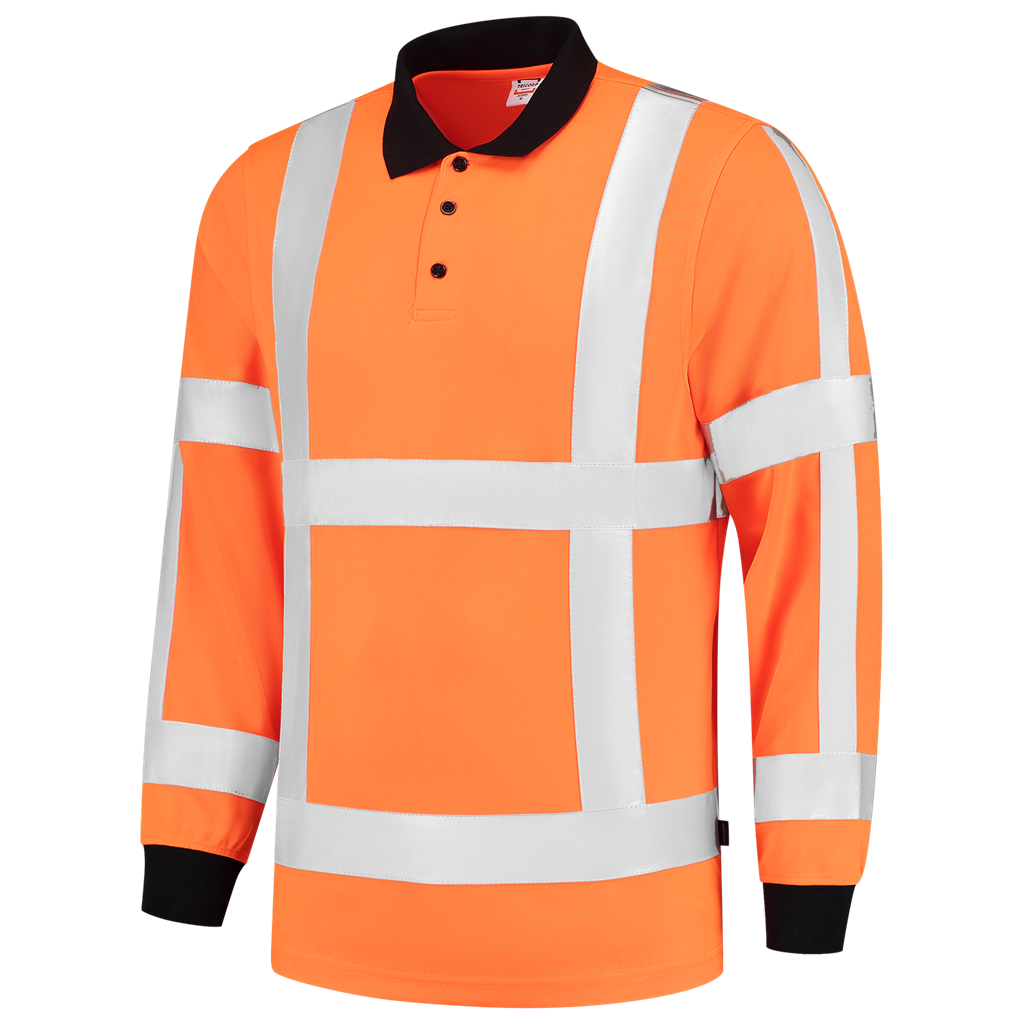 Tricorp Poloshirt RWS Birdseye Lange Mouw Fluor Orange