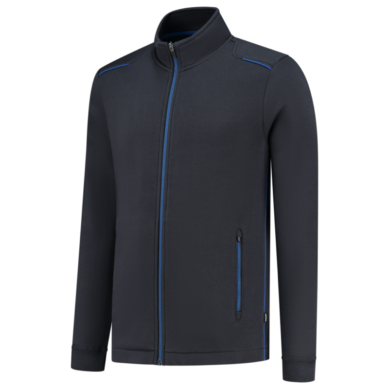 Tricorp Sweatvest Accent Navy-Royal Blue