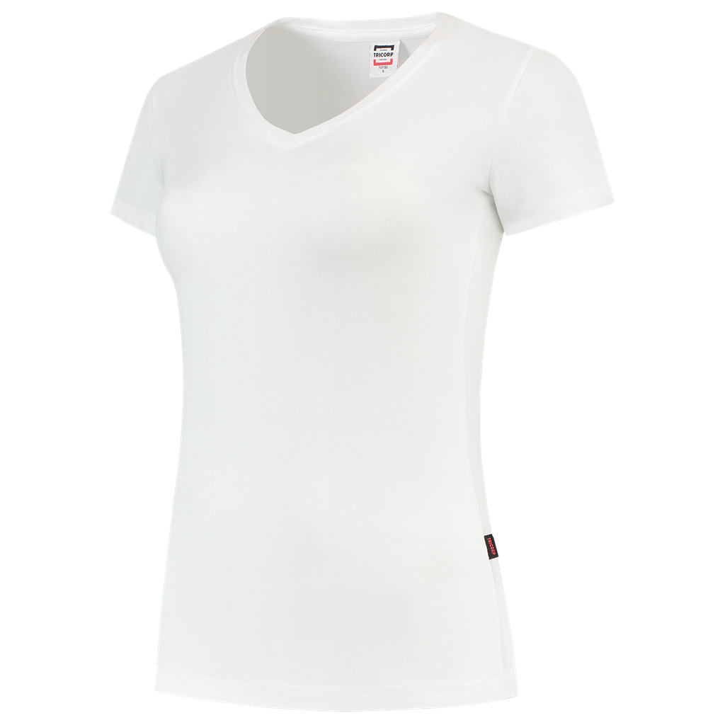 Tricorp T-shirt V Hals Fitted Dames White