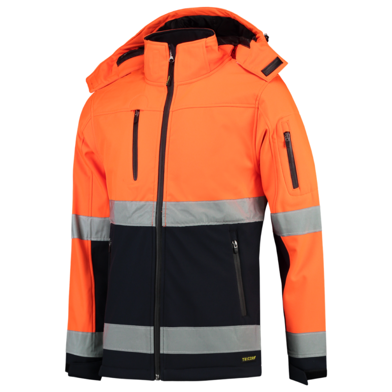 Tricorp Softshell ISO20471 Bicolor Fluor Orange-Navy
