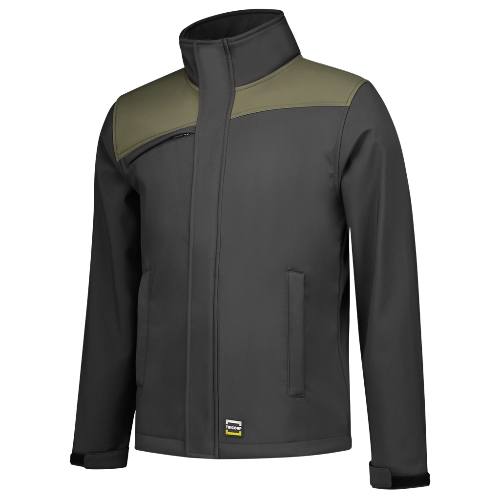 Tricorp Softshell Bicolor Naden Dark Grey-Army